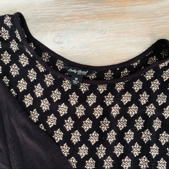 [Lucky Brand] 3/4 Sleeve Patterned Shirt - Picture 3 of 4